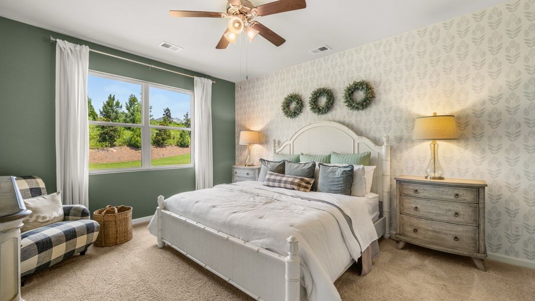 Furnished interior in a model home at Twin Lakes in Hoschton (Image 11).