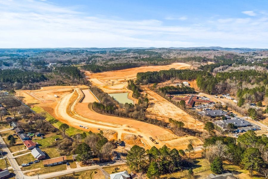 Site preparation and early development at Three Rivers in Rome, GA (Image 38).