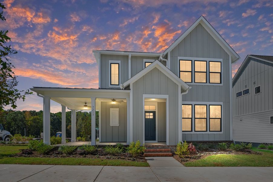 Front exterior of a home in the The River District - Pioneer Collection community, located in Charlotte, NC (Image 1).