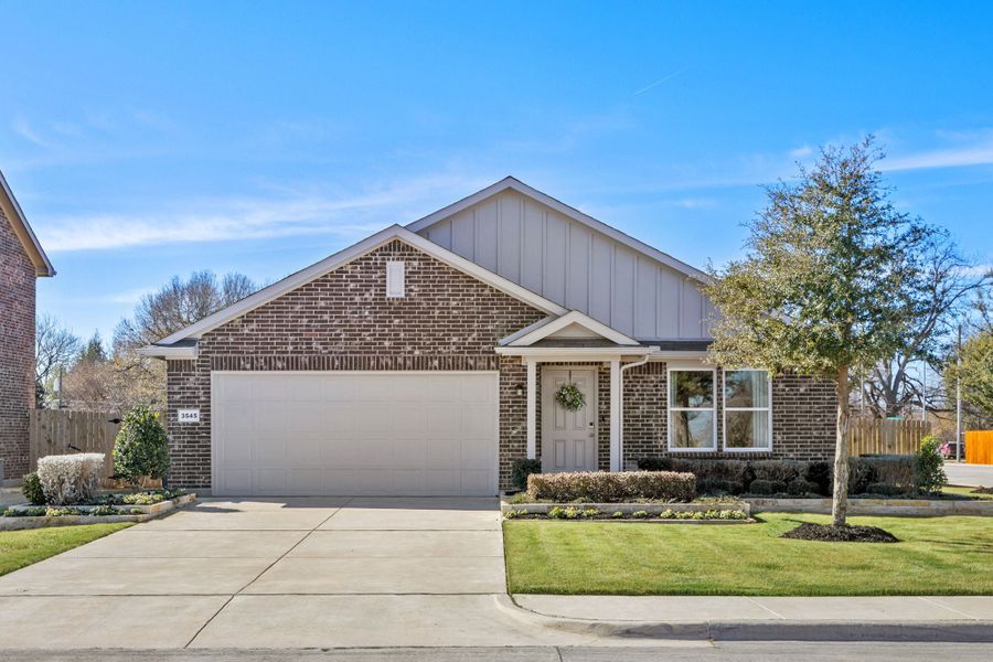 A house with a garage. A house with a garage.