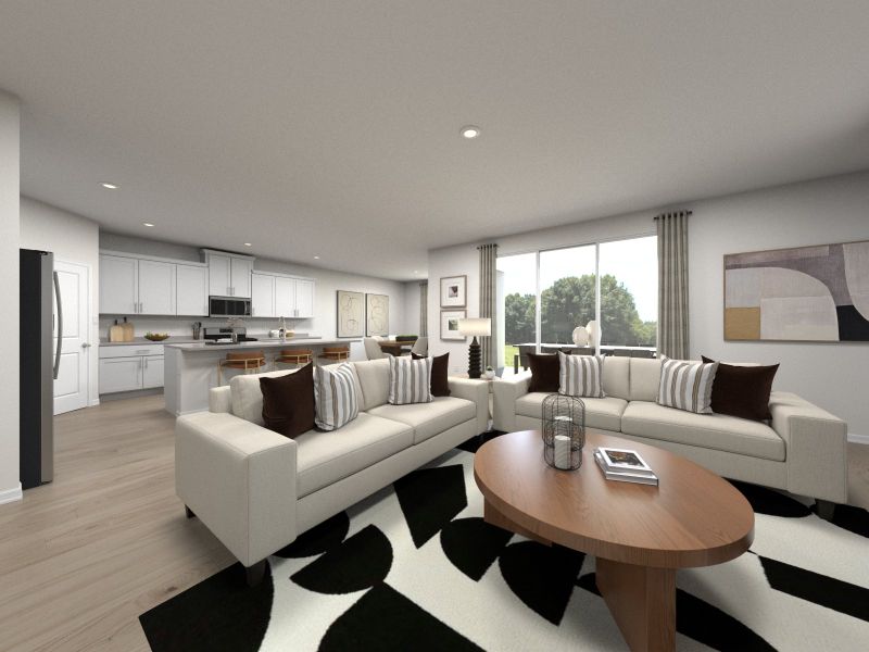 Furnished interior in a model home at Mount Plymouth Greens in Sorrento (Image 19).