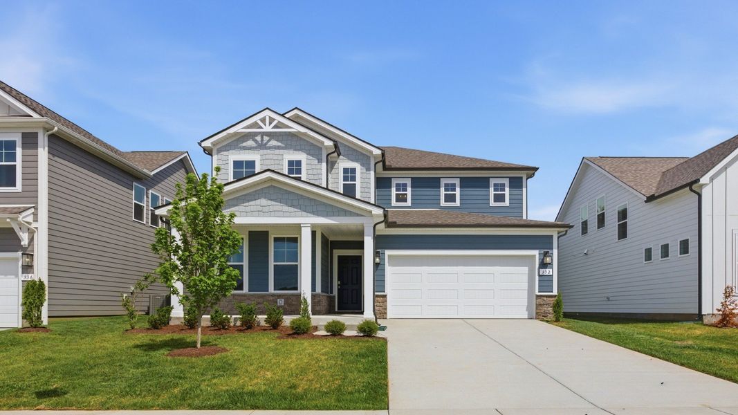 Exterior of Wynwood Plan home built at Bearwood in Mt. Pleasant, TN Exterior of Wynwood Plan home built at Bearwood in Mt. Pleasant, TN