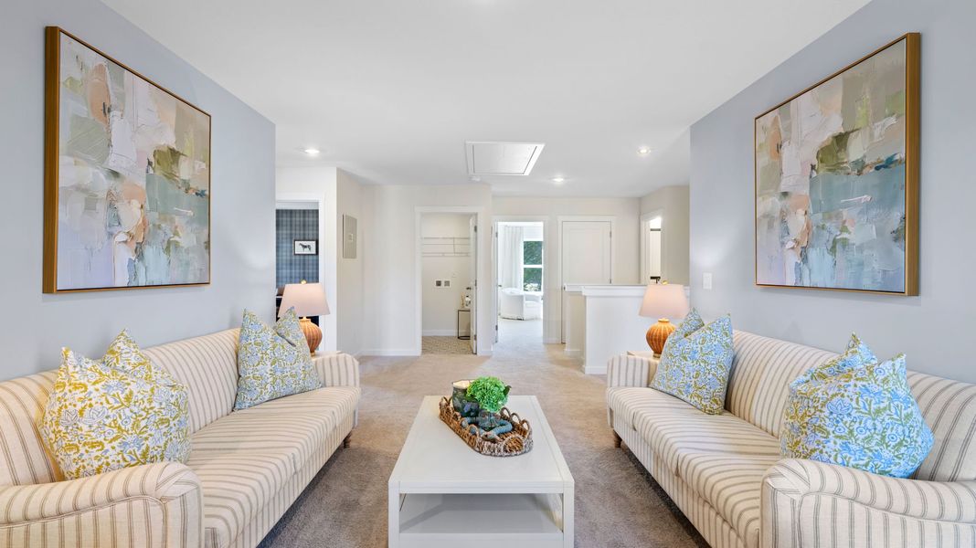 Furnished interior in a model home at Harbor Crest in Ooltewah (Image 25).