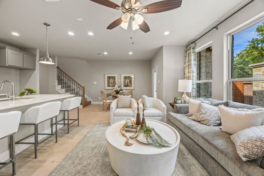 Furnished interior in a model home at Sereno Oaks at Buckner Terrace in Dallas (Image 7).