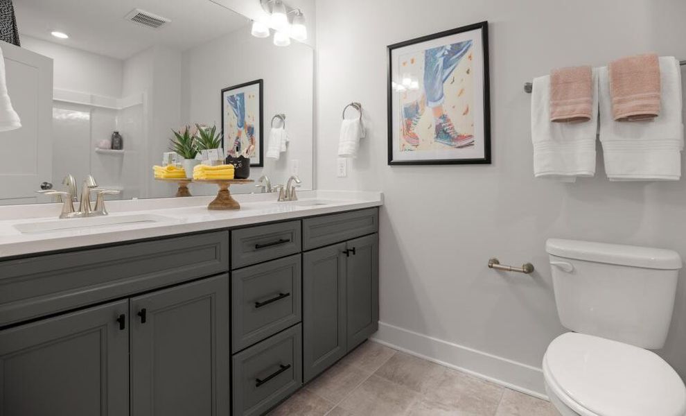 Furnished interior in a model home at Villas at Dawsonville Townhomes in Dawsonville (Image 16). Furnished interior in a model home at Villas at Dawsonville Townhomes in Dawsonville (Image 16).