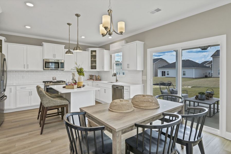 Furnished interior in a model home at Ashton Lakes in Lexington (Image 15).