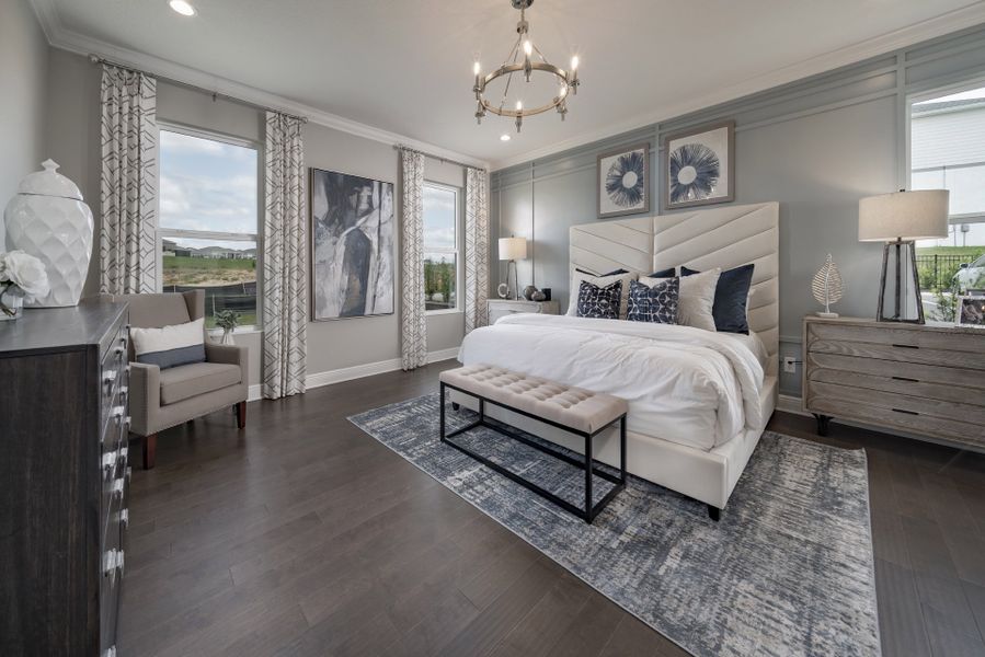Furnished interior in a model home at Ridgeview in Clermont (Image 7).