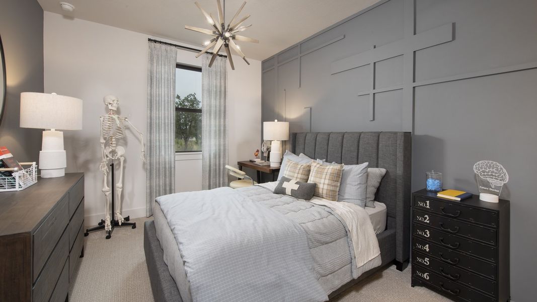 Furnished interior in a model home at Parten 65' in Austin (Image 20).