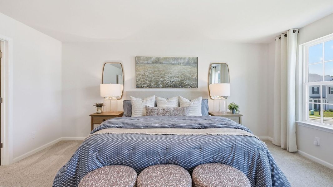 Furnished interior in a model home at Carter Ridge in Greenville (Image 31).
