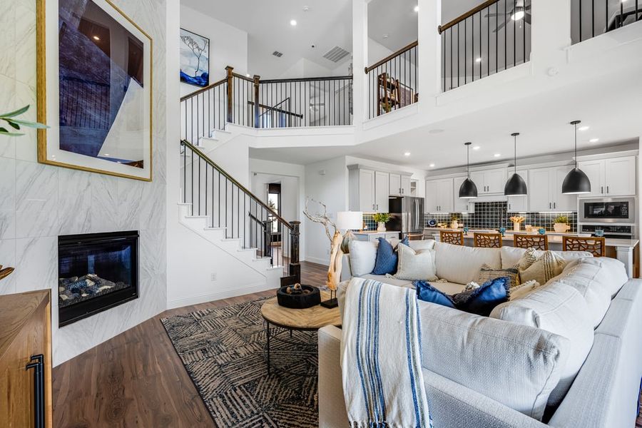 Furnished interior in a model home at The Ranch at Uptown Celina 60s in Celina (Image 47).