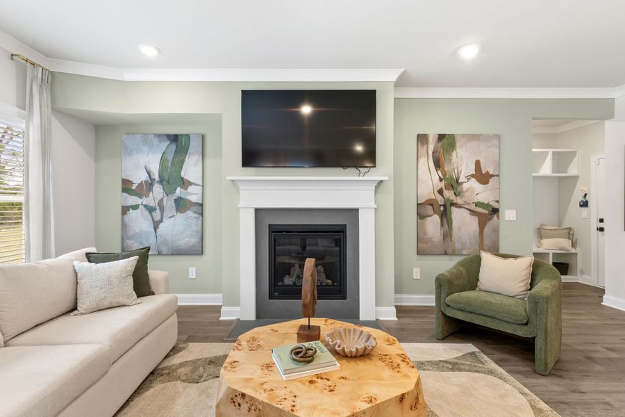 Furnished interior in a model home at River Pointe in Monroe (Image 13). Furnished interior in a model home at River Pointe in Monroe (Image 13).