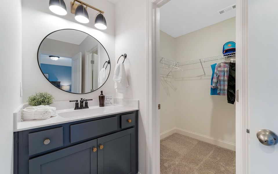 Furnished interior in a model home at The Retreat at Norman Farm in Hendersonville (Image 39).