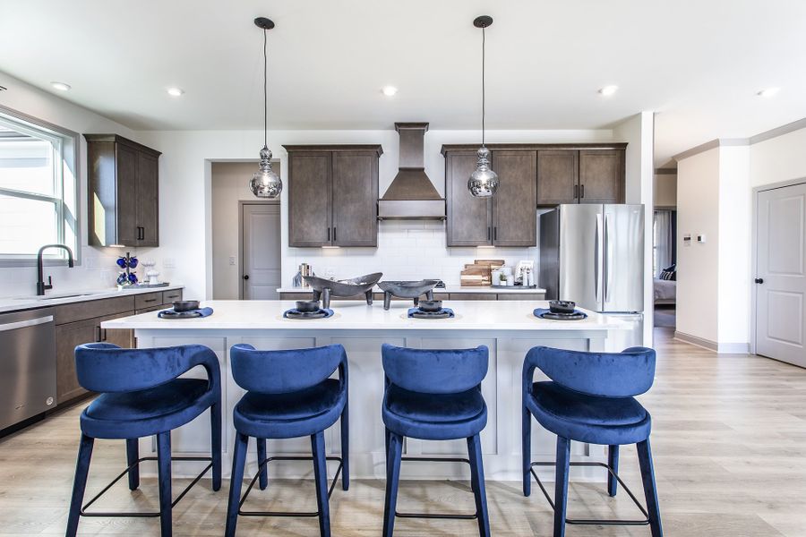 Furnished interior in a model home at Tiberon Woods in Cumming (Image 5).