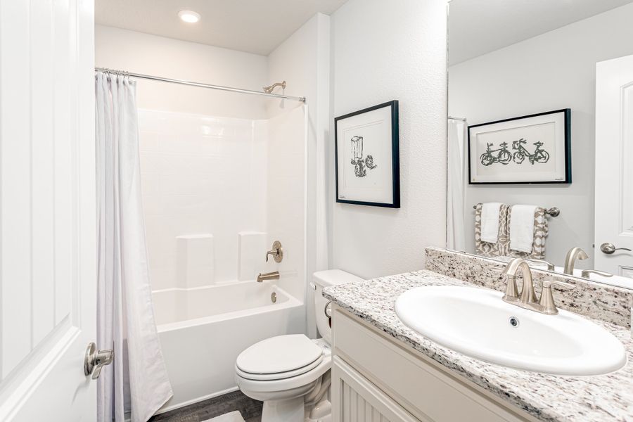 Furnished interior in a model home at Ridgeway Landing in Crestview (Image 9).