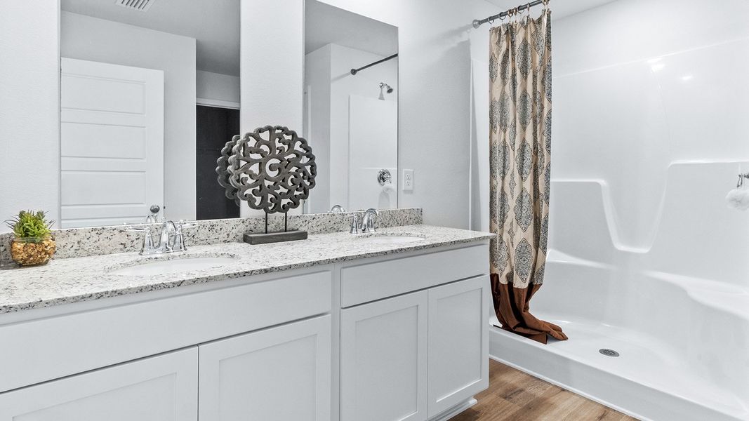 Furnished interior in a model home at Wesley Park in Crawfordville (Image 13).