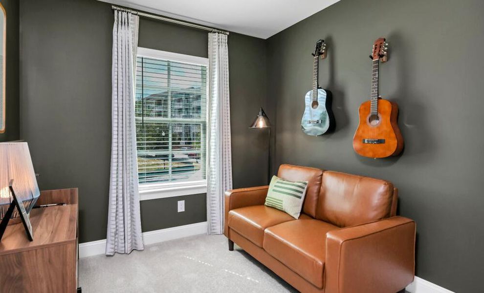 Furnished interior in a model home at Lauren Park Townhomes in Lexington (Image 8).