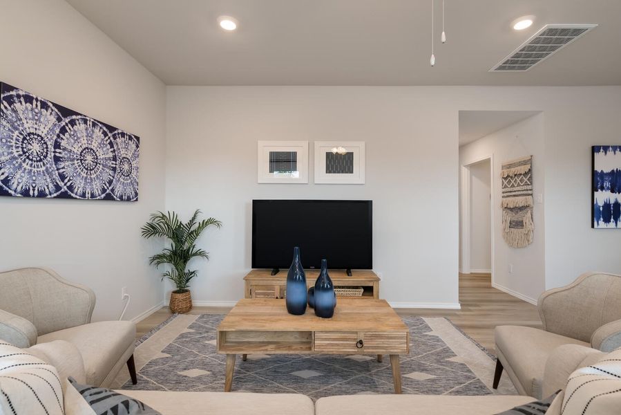 Furnished interior in a model home at Willow Glenn in Temple (Image 8).