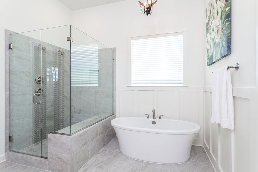 Furnished interior in a model home at Georgetown in Collierville (Image 19).