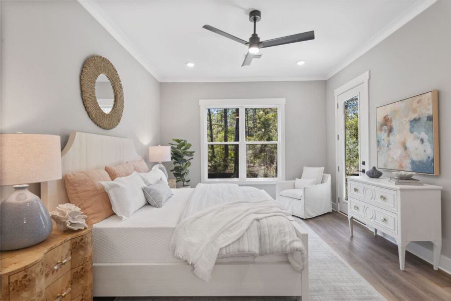 Furnished interior in a model home at The Shoal in Santa Rosa Beach (Image 31).
