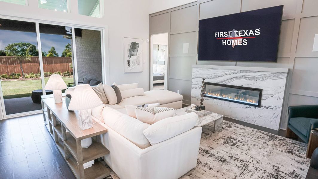 Furnished interior in a model home at Inspiration in Lucas (Image 4). Furnished interior in a model home at Inspiration in Lucas (Image 4).