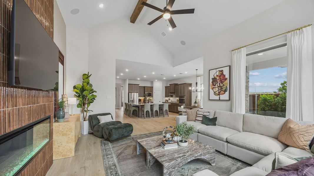 Furnished interior in a model home at Westpoint Park in Fort Worth (Image 23).