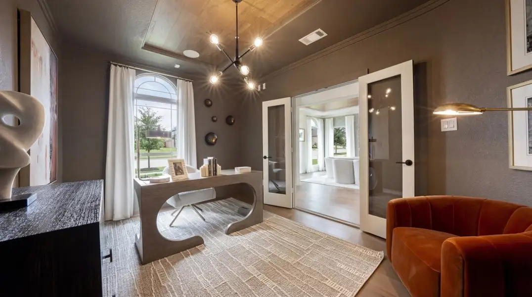 Furnished interior in a model home at Birdsong - Harwood in Mansfield (Image 3).