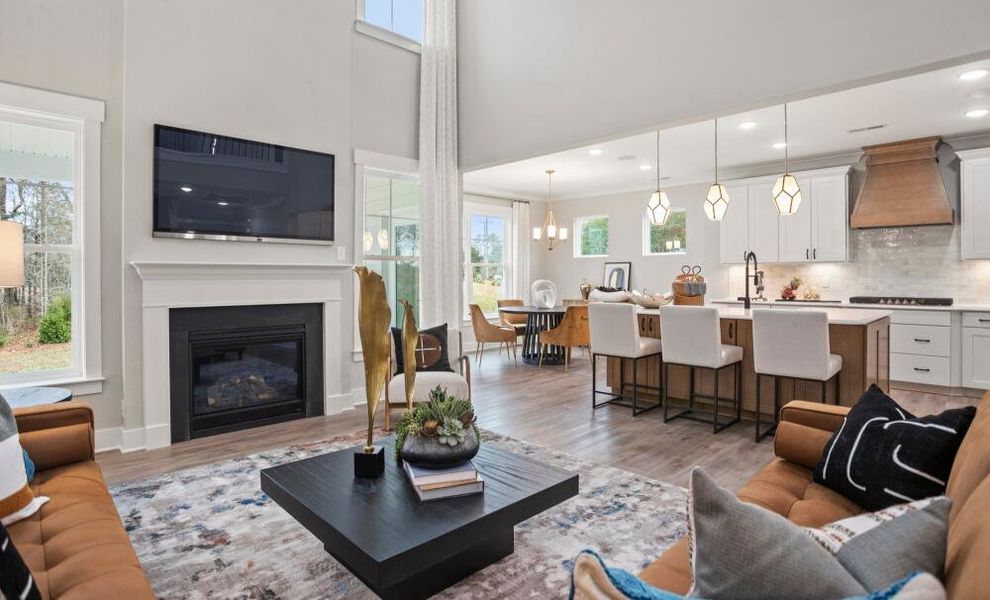Furnished interior in a model home at Carraway in Greensboro (Image 15).
