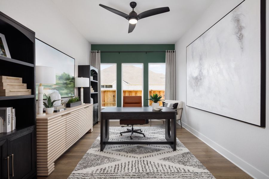 Furnished interior in a model home at Megan's Landing in Castroville (Image 23).