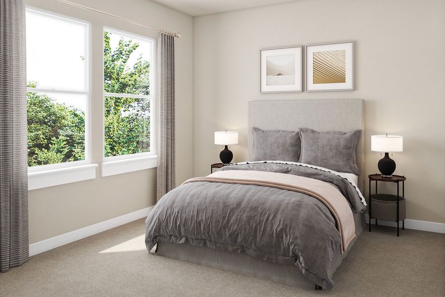 Furnished interior in a model home at Chatham Park in Pittsboro (Image 46).