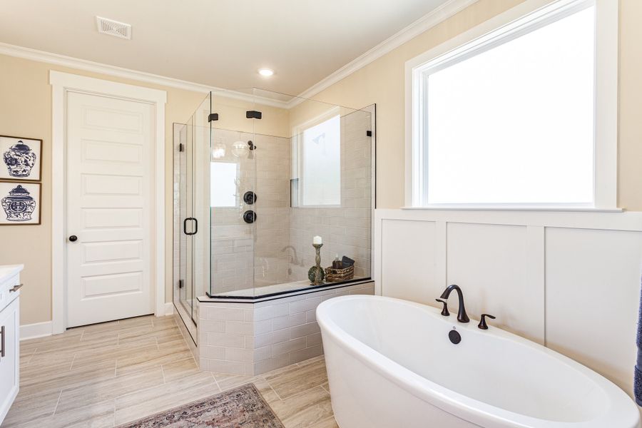 Furnished interior in a model home at Georgetown in Collierville (Image 7).