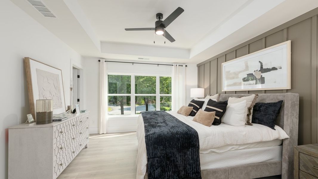 Furnished interior in a model home at Overlook at Peachtree Corners in Norcross (Image 26).