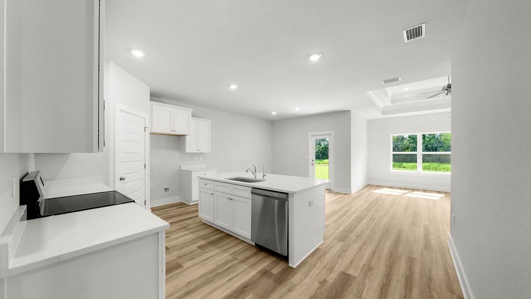 Furnished interior in a model home at Buffer Farms in Port Saint Joe (Image 21).