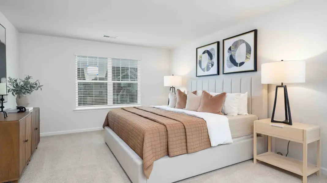 Furnished interior in a model home at Sweetwater Village in Rockwell (Image 18).