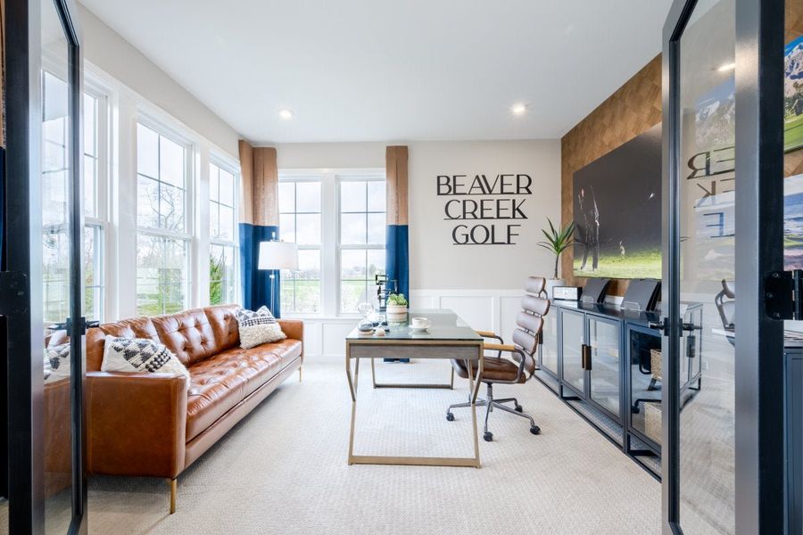 Furnished interior in a model home at Watson at Flowers Plantation in Clayton (Image 47).