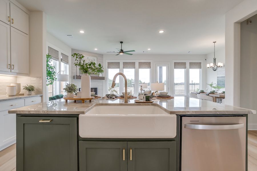 Furnished interior in a model home at Bridgewater in Midlothian (Image 5).