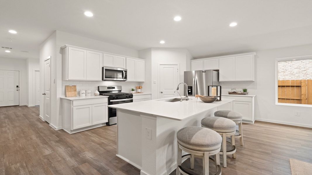 Furnished interior in a model home at Sunterra in Katy (Image 21). Furnished interior in a model home at Sunterra in Katy (Image 21).