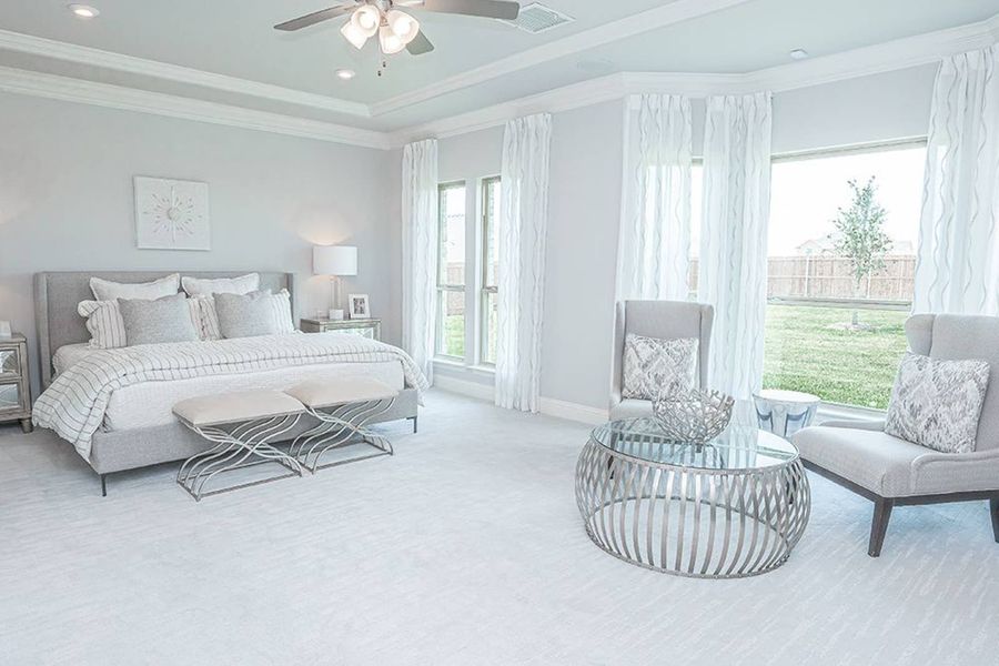 Furnished interior in a model home at Broadmoor Estates in Ovilla (Image 11).