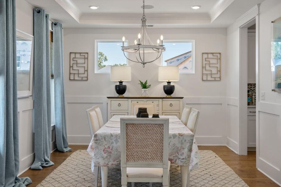 Furnished interior in a model home at Landings at Sweetwater in Charleston (Image 23). Furnished interior in a model home at Landings at Sweetwater in Charleston (Image 23).