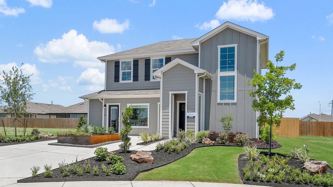 Front exterior of a home in the Talavera community, located in Kyle, TX (Image 5). Front exterior of a home in the Talavera community, located in Kyle, TX (Image 5).