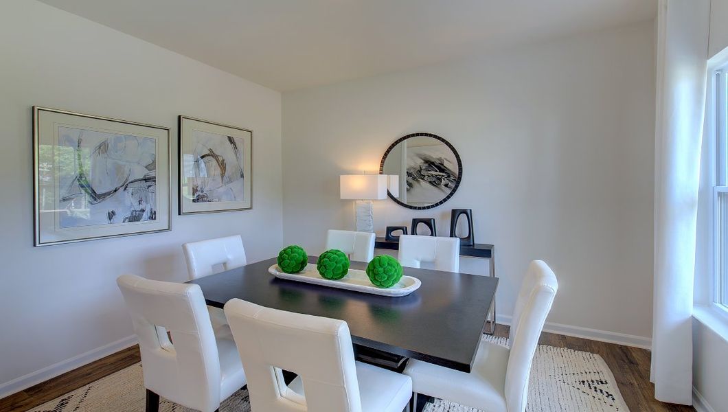 Furnished interior in a model home at Heritage Park in Fletcher (Image 6).