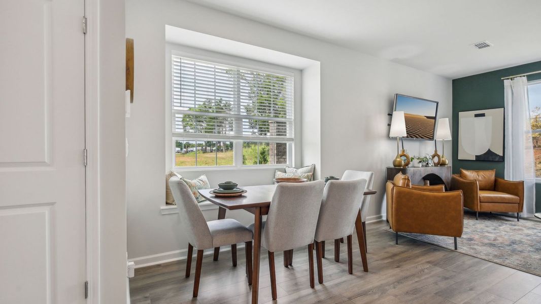 Furnished interior in a model home at River Landing Townhomes in Murfreesboro (Image 16). Furnished interior in a model home at River Landing Townhomes in Murfreesboro (Image 16).