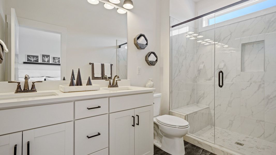 Furnished interior in a model home at Montgomery Chase in Greenville (Image 16).