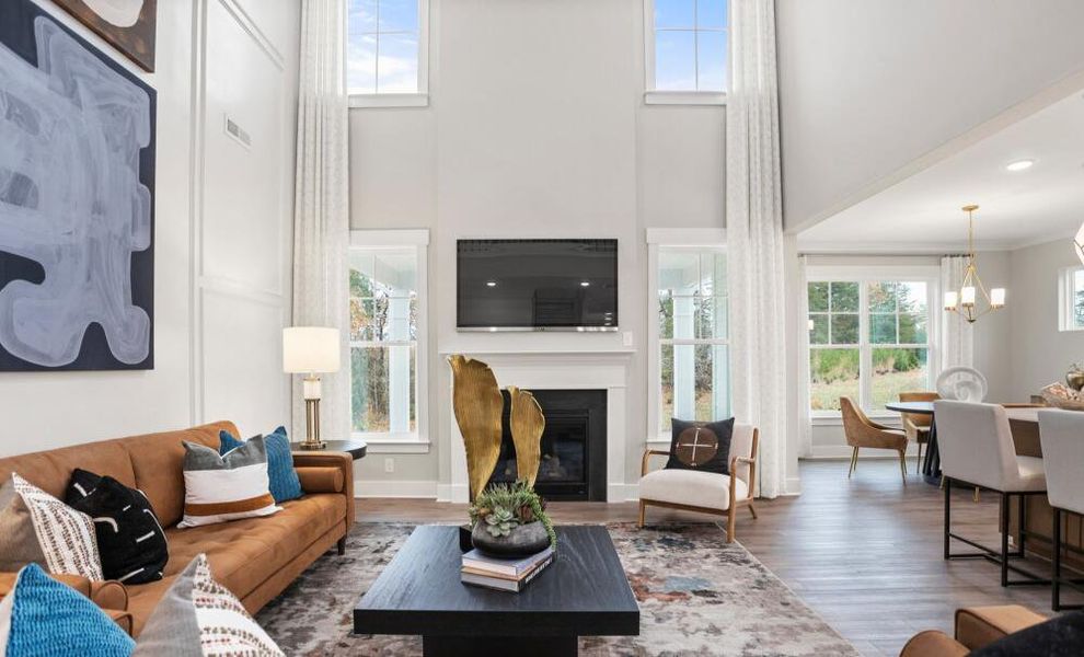 Furnished interior in a model home at Wexford in Elon (Image 13).