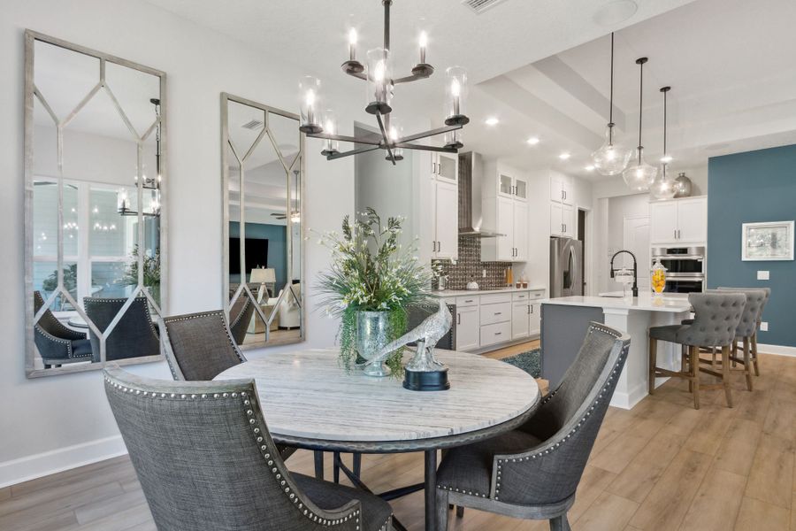 Furnished interior in a model home at Katie Cove in Jacksonville (Image 8).