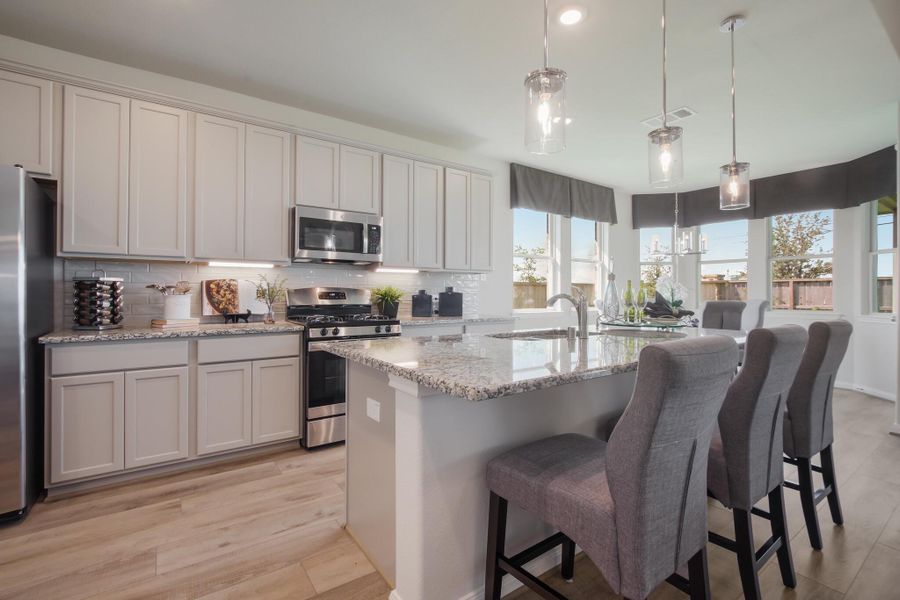 Furnished interior in a model home at Stone Creek Ranch in Hockley (Image 5).