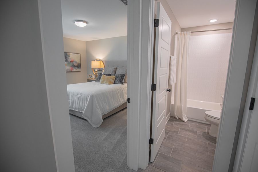 Furnished interior in a model home at Myers Park in Arlington (Image 38).