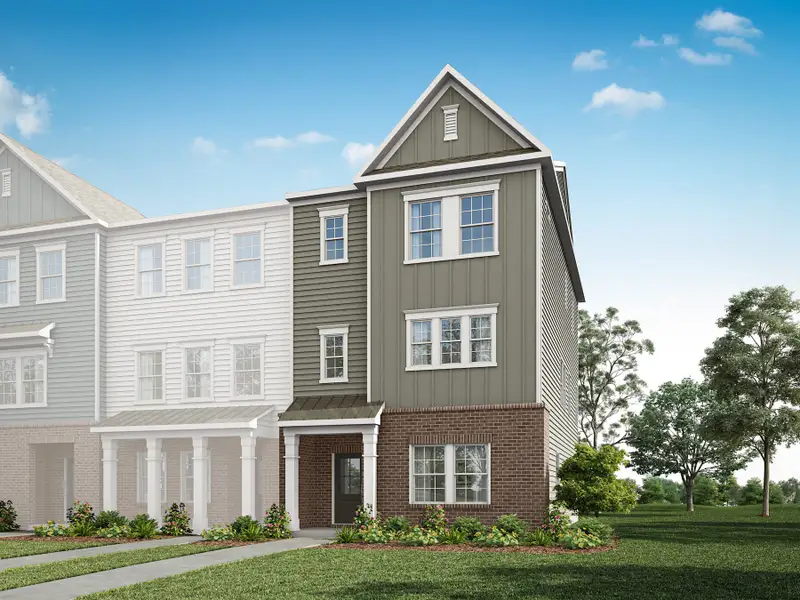 Front exterior of a home in the The Grove at Latta Park community, located in Durham, NC (Image 3).