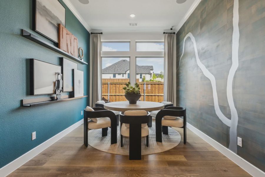 Furnished interior in a model home at The Vines in Haslet (Image 8).