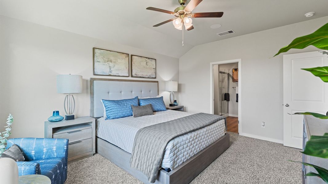 Furnished interior in a model home at Royal Oak South in Corpus Christi (Image 23).