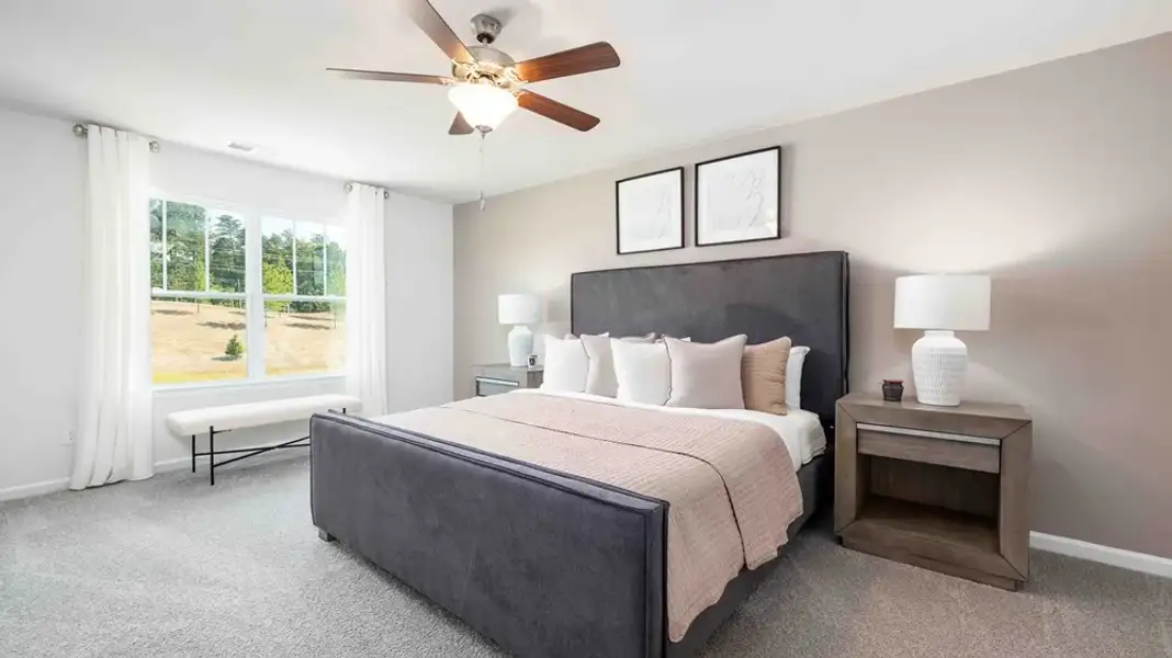 Furnished interior in a model home at Greenbriar Ridge in Statesville (Image 12).